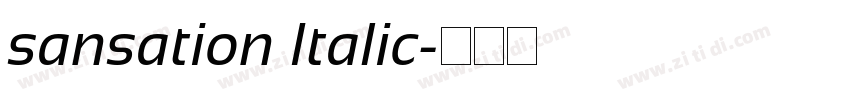 sansation Italic字体转换